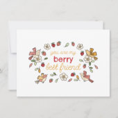 Cartes Pour Fêtes Annuelles Meilleure amie fraise à la Saint-Valentin (Devant)