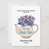 Cartes Pour Fêtes Annuelles Meilleure amie théière Saint-Valentin Galentines (Devant)