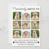 Cartes Pour Fêtes Annuelles Meilleure année Ever chien animal de compagnie pho (Devant)