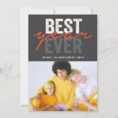 Cartes Pour Fêtes Annuelles Meilleure Année Jamais Écriture Manuscrite Moderne (Devant)