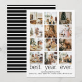 Cartes Pour Fêtes Annuelles Meilleure année jamais photo Noël personnalisé (Devant / Derrière)