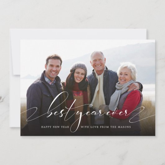 Cartes Pour Fêtes Annuelles Meilleure année Jour de l'année (Devant)