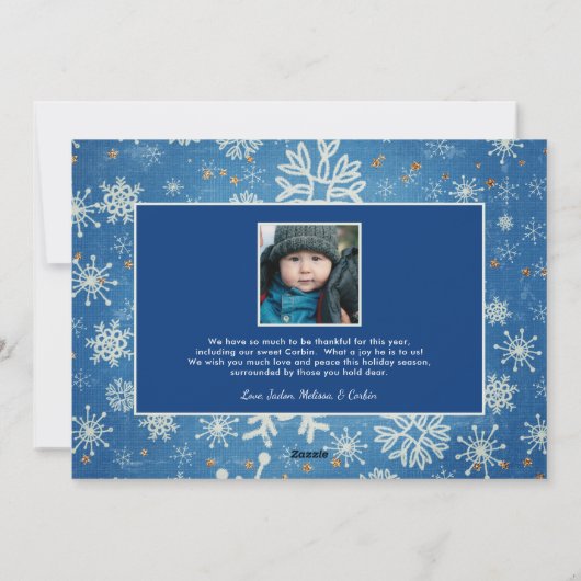 Cartes Pour Fêtes Annuelles Meilleure année stylé jamais photo pleine Noël (Dos)