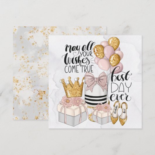 Cartes Pour Fêtes Annuelles Meilleure journée d'aujourd'hui (Devant / Derrière)