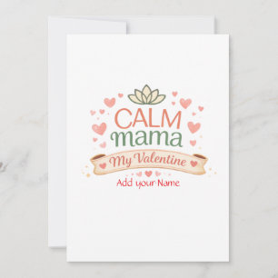 Cartes Pour Fêtes Annuelles Meilleure maman Calm Mama Saint-Valentin coeurs ai