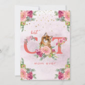 Cartes Pour Fêtes Annuelles Meilleure Maman Chat Illustration de Chatons pour (Devant)