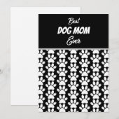CARTES POUR FÊTES ANNUELLES MEILLEURE MAMAN CHIENNE DE TOUS LES TEMPS  (Devant / Derrière)