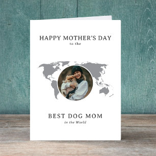 Cartes Pour Fêtes Annuelles Meilleure maman de chien du monde Photo Fête des