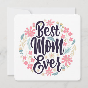 Cartes Pour Fêtes Annuelles Meilleure Maman Florale