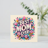 Cartes Pour Fêtes Annuelles Meilleure maman jamais (Debout devant)