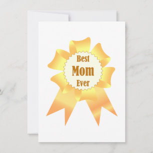 Cartes Pour Fêtes Annuelles Meilleure maman jamais Golden Lauréat du prix ruba