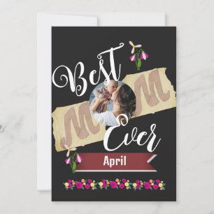 Cartes Pour Fêtes Annuelles meilleure maman qui soit, maman et bébé une photo