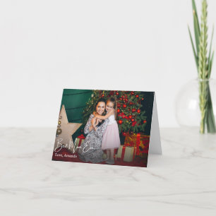 Cartes Pour Fêtes Annuelles Meilleure Maman Simple Photo Personnalisée