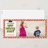 Cartes Pour Fêtes Annuelles Meilleures Vacances Jamais ! (Devant / Derrière)