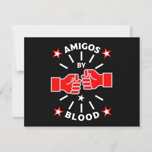 Cartes Pour Fêtes Annuelles Meilleurs amis Amigos (Devant)