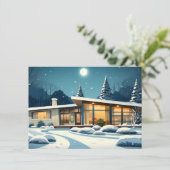 Cartes Pour Fêtes Annuelles Meilleurs vœux (Debout devant)