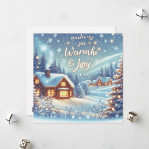 Cartes Pour Fêtes Annuelles Meilleurs Vœux de Chaleur et de Joie pour 2025