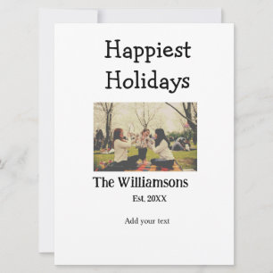 Cartes Pour Fêtes Annuelles Meilleurs vœux de fêtes ajouter nom de famille ann