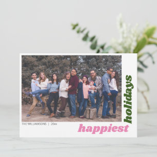 Cartes Pour Fêtes Annuelles Meilleurs Vœux Famille Photo Noël Coloré