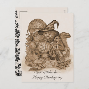Cartes Pour Fêtes Annuelles Meilleurs voeux pour un Bon thanksgiving