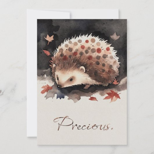 Cartes Pour Fêtes Annuelles Mein kleiner Igel-Freund „Zwergerl“ Grußkarte (Devant)