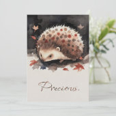 Cartes Pour Fêtes Annuelles Mein kleiner Igel-Freund „Zwergerl“ Grußkarte (Debout devant)