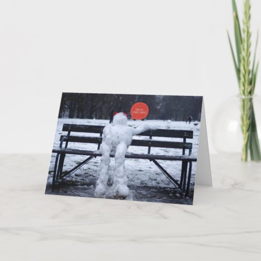 Cartes Pour Fêtes Annuelles Mélangeur de neige (Devant)