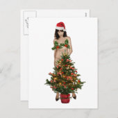 Cartes Pour Fêtes Annuelles MELANIE, TRAMWAY de Noël (Devant / Derrière)