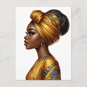 Cartes Pour Fêtes Annuelles Melanin de la reine noire Sista beautif afro-améri