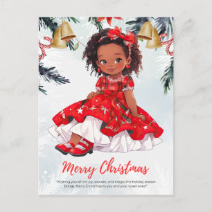 Cartes Pour Fêtes Annuelles Melanin Noël Black Girl Magic Xmas Magic Fun