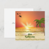 Cartes Pour Fêtes Annuelles Mele Kalikimaka (Devant / Derrière)