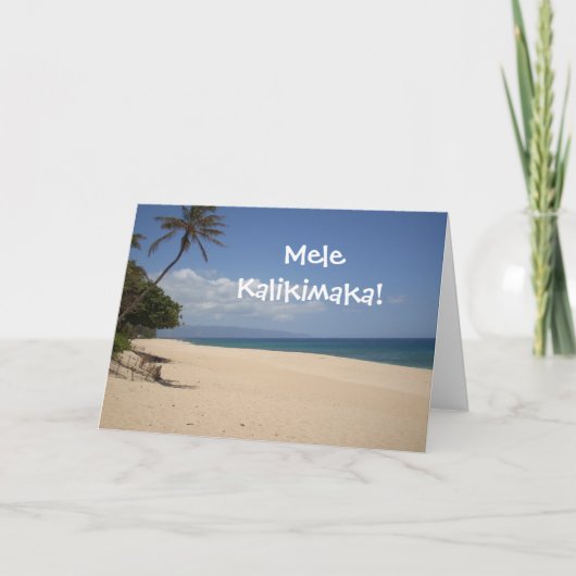 Cartes Pour Fêtes Annuelles Mele Kalikimaka ! (Devant)