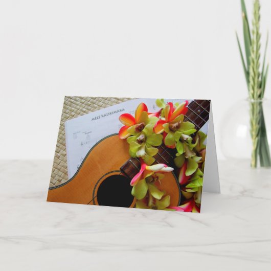 Cartes Pour Fêtes Annuelles Mele Kalikimaka (Devant)