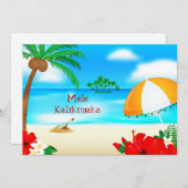 Cartes Pour Fêtes Annuelles Mele Kalikimaka (Devant / Derrière)