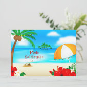 Cartes Pour Fêtes Annuelles Mele Kalikimaka (Debout devant)