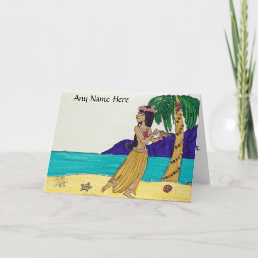 Cartes Pour Fêtes Annuelles Mele Kalikimaka (Devant)