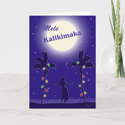 Cartes Pour Fêtes Annuelles Mele Kalikimaka (Devant)