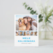 Cartes Pour Fêtes Annuelles Mele Kalikimaka 7 Photo Collage Noël (Debout devant)