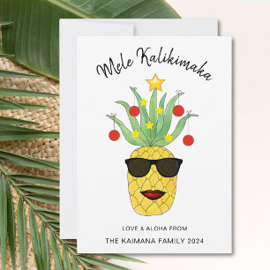 Cartes Pour Fêtes Annuelles Mele Kalikimaka Ananas