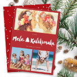 Cartes Pour Fêtes Annuelles Mele Kalikimaka Brush 3 Photo Collage Christmas<br><div class="desc">Designed by fat*fa*tin. Easy to customize with your own text,  photo or image. For custom requests,  please contact fat*fa*tin directly. Custom charges apply.

www.zazzle.com/fat_fa_tin
www.zazzle.com/color_therapy
www.zazzle.com/fatfatin_blue_knot
www.zazzle.com/fatfatin_red_knot
www.zazzle.com/fatfatin_mini_me
www.zazzle.com/fatfatin_box
www.zazzle.com/fatfatin_design
www.zazzle.com/fatfatin_ink</div>