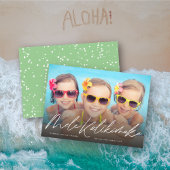 Cartes Pour Fêtes Annuelles Mele Kalikimaka écriture manuscrite Script Photo d