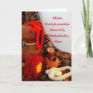Cartes Pour Fêtes Annuelles Mele Kalikimaka Hau`oli Makahiki Hou