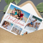 Cartes Pour Fêtes Annuelles Mele Kalikimaka Hawaiian Christmas Photo Collage<br><div class="desc">Mele Kalikimaka Hawaiian Christmas Photo Collage Card. Design avec 5 photos de famille,  script de typographie Mele Kalikimaka en lettres rouges tendance,  votre nom de famille et votre année.</div>