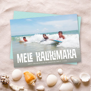Cartes Pour Fêtes Annuelles Mele Kalikimaka Hawaiian Island Vacances