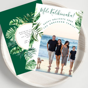 Cartes Pour Fêtes Annuelles Mele Kalikimaka Modern Chic Photo Arch Noël