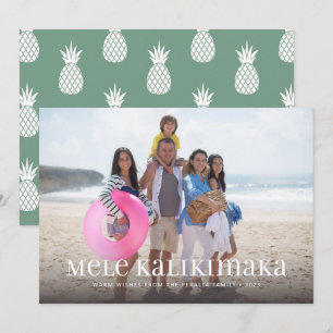 Cartes Pour Fêtes Annuelles Mele Kalikimaka Photo Simple