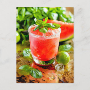 Cartes Pour Fêtes Annuelles Melon Lime Glacière - Cocktail d'été