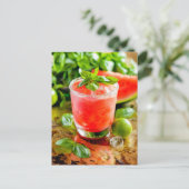 Cartes Pour Fêtes Annuelles Melon Lime Glacière - Cocktail d'été (Debout devant)