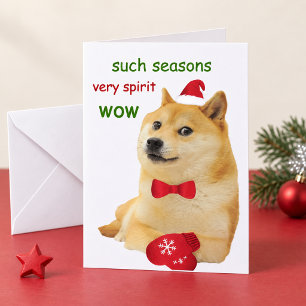 Cartes Pour Fêtes Annuelles Mème drôle de Doge