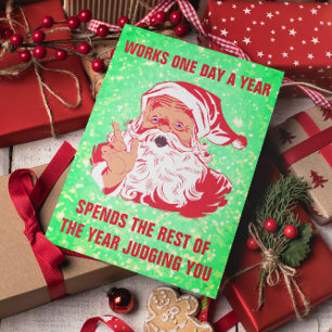Cartes Pour Fêtes Annuelles Mème drôle de Papa Noël